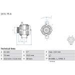Bosch Lichtmaschine 0 986 042 650 Bosch Lichtmaschine 0 986 042 650