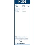 Bosch Wischerblatt H308 3397011628 Bosch Wischerblatt H308 3397011628