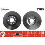 Bremsscheibe Opel P. Zafira B/Astra H/Meriva B 1.6/1.7/1.9Cdti 308Mm DF4246 Bremsscheibe Opel P. Zafira B/Astra H/Meriva B 1.6/1.7/1.9Cdti 308Mm DF4246