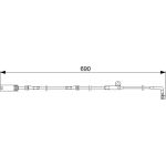 Bosch Bremsbelagverschleißsensor 1987473046 Bosch Bremsbelagverschleißsensor 1987473046