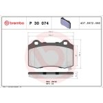 BREMBO Bremsklötze HA P 30 074 BREMBO Bremsklötze HA P 30 074