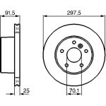 Bosch Bremsscheibe Vorderachse 0 986 479 146 Bosch Bremsscheibe Vorderachse 0 986 479 146