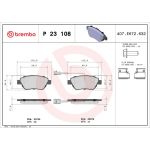 BREMBO Bremsklötze VA P 23 108 BREMBO Bremsklötze VA P 23 108