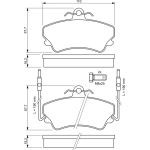 Bosch Bremsbelagsatz 0 986 494 056 Bosch Bremsbelagsatz 0 986 494 056