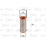 Valeo Luftfilter 585612 Valeo Luftfilter 585612