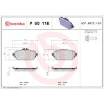 BREMBO Bremsklötze VA P 50 118 BREMBO Bremsklötze VA P 50 118
