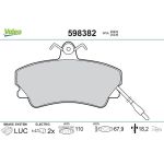 Valeo Bremsbelagsatz 598382 Valeo Bremsbelagsatz 598382