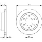 Bremsscheibe HA 0 986 479 373 Bremsscheibe HA 0 986 479 373