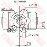TRW Radbremszylinder BWC249 TRW Radbremszylinder BWC249