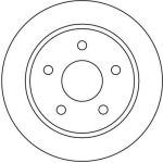 TRW Bremsscheibe DF1651 TRW Bremsscheibe DF1651