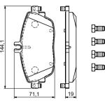 Bosch Bremsbelagsatz 0 986 494 937