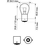 12498VPB2 PHILIPS P21W Glühlampe VisionPlus 12 V 21 W BA15s +60%, 2 Stück - 12498VPB2 - l 12498VPB2 PHILIPS P21W Glühlampe VisionPlus 12 V 21 W BA15s +60%, 2 Stück - 12498VPB2 - l
