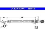 ATE Bremsschlauch 24.5275-0200.3 ATE Bremsschlauch 24.5275-0200.3