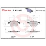 BREMBO Bremsklötze VA P 85 061 BREMBO Bremsklötze VA P 85 061
