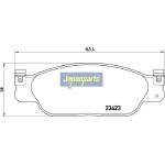 Japanparts Bremsbeläge PA-0337AF Japanparts Bremsbeläge PA-0337AF
