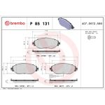 BREMBO Bremsklötze VA P 85 131 BREMBO Bremsklötze VA P 85 131