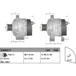 DENSO Generator DAN517 DENSO Generator DAN517