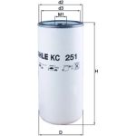 KC 251 MAHLE Kraftstofffilter KC 251, Anschraubfilter, Höhe 262,5 mm – u. a. für Volvo S60 I (384), V40 Schrägheck (525), Fm – OE Nummer 15126069 - l KC 251 MAHLE Kraftstofffilter KC 251, Anschraubfilter, Höhe 262,5 mm – u. a. für Volvo S60 I (384), V40 Schrägheck (525), Fm – OE Nummer 15126069 - l