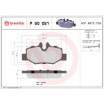 BREMBO Bremsklötze HA P 50 051 BREMBO Bremsklötze HA P 50 051
