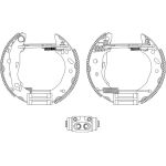 Satz Bremsbacken Ford T. Fiesta/Ka 1.0-1.6 95-08 (180X32) 84048800 Satz Bremsbacken Ford T. Fiesta/Ka 1.0-1.6 95-08 (180X32) 84048800