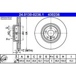 Bremsscheibe Audi S. A6 3.0 Quattro 12 24.0130-0236.1 Bremsscheibe Audi S. A6 3.0 Quattro 12 24.0130-0236.1