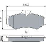 Bosch Bremsbelag 0 986 424 877 Bosch Bremsbelag 0 986 424 877