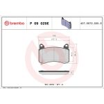 BREMBO Bremsbelagsatz, Scheibenbremse P 09 029E BREMBO Bremsbelagsatz, Scheibenbremse P 09 029E