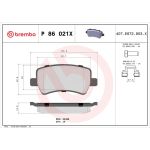 BREMBO Bremsklötze Xtra HA P 86 021X BREMBO Bremsklötze Xtra HA P 86 021X