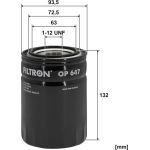 FILTRON Ölfilter OP 647 FILTRON Ölfilter OP 647