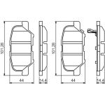 0 986 495 358 Bosch Bremsbelagsatz Scheibenbremse 0 986 495 358 0 986 495 358 Bosch Bremsbelagsatz Scheibenbremse 0 986 495 358