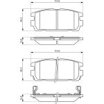 Bosch Bremsbelagsatz 0 986 494 137 Bosch Bremsbelagsatz 0 986 494 137