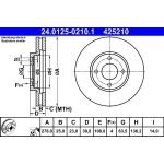 Bremsscheibe Ford P. Ecosport 1.0-1.5 13 24.0125-0210.1 Bremsscheibe Ford P. Ecosport 1.0-1.5 13 24.0125-0210.1