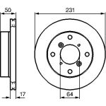 Bosch Bremsscheibe Vorderachse 0 986 478 721 Bosch Bremsscheibe Vorderachse 0 986 478 721