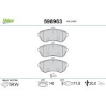 Valeo Bremsbelagsatz 598963 Valeo Bremsbelagsatz 598963
