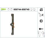 VALEO 850744 Fensterheber vorne links, elektrisch, mit Komfortfunktion, ohne Motor VALEO 850744 Fensterheber vorne links, elektrisch, mit Komfortfunktion, ohne Motor