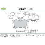 VALEO Bremsbeläge 598681 VALEO Bremsbeläge 598681