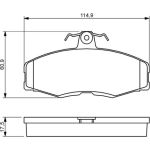 Bosch Bremsbelagsatz 0 986 468 613 Bosch Bremsbelagsatz 0 986 468 613