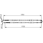 Handbremsseil 1987482857 Handbremsseil 1987482857