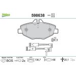 Valeo Bremsbelagsatz 598638 Valeo Bremsbelagsatz 598638