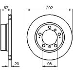 Bosch Bremsscheibe Hinterachse 0 986 479 079 Bosch Bremsscheibe Hinterachse 0 986 479 079