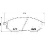 BREMBO Bremsklötze VA P 56 094 BREMBO Bremsklötze VA P 56 094