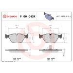 BREMBO Bremsklötze Xtra VA P 06 043X BREMBO Bremsklötze Xtra VA P 06 043X