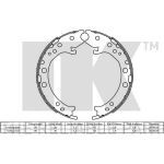 Handbremsbacken Honda Cr-V 07 2726803 Handbremsbacken Honda Cr-V 07 2726803