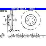 Bremsscheibe Nissan P. Micra/Note 1.2 10 24.0122-0277.1 Bremsscheibe Nissan P. Micra/Note 1.2 10 24.0122-0277.1