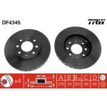 TRW Bremsscheibe Vorderachse DF4345