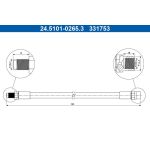 ATE Bremsschlauch 24.5101-0265.3 ATE Bremsschlauch 24.5101-0265.3