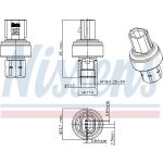 NISSENS Druckschalter, Klimaanlage 301057 NISSENS Druckschalter, Klimaanlage 301057