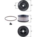 MAHLE Kraftstofffilter KX 591D MAHLE Kraftstofffilter KX 591D