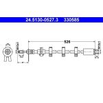 ATE Bremsschlauch 24.5130-0527.3 ATE Bremsschlauch 24.5130-0527.3