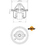 NRF Kühlmittelthermostat 725211 NRF Kühlmittelthermostat 725211